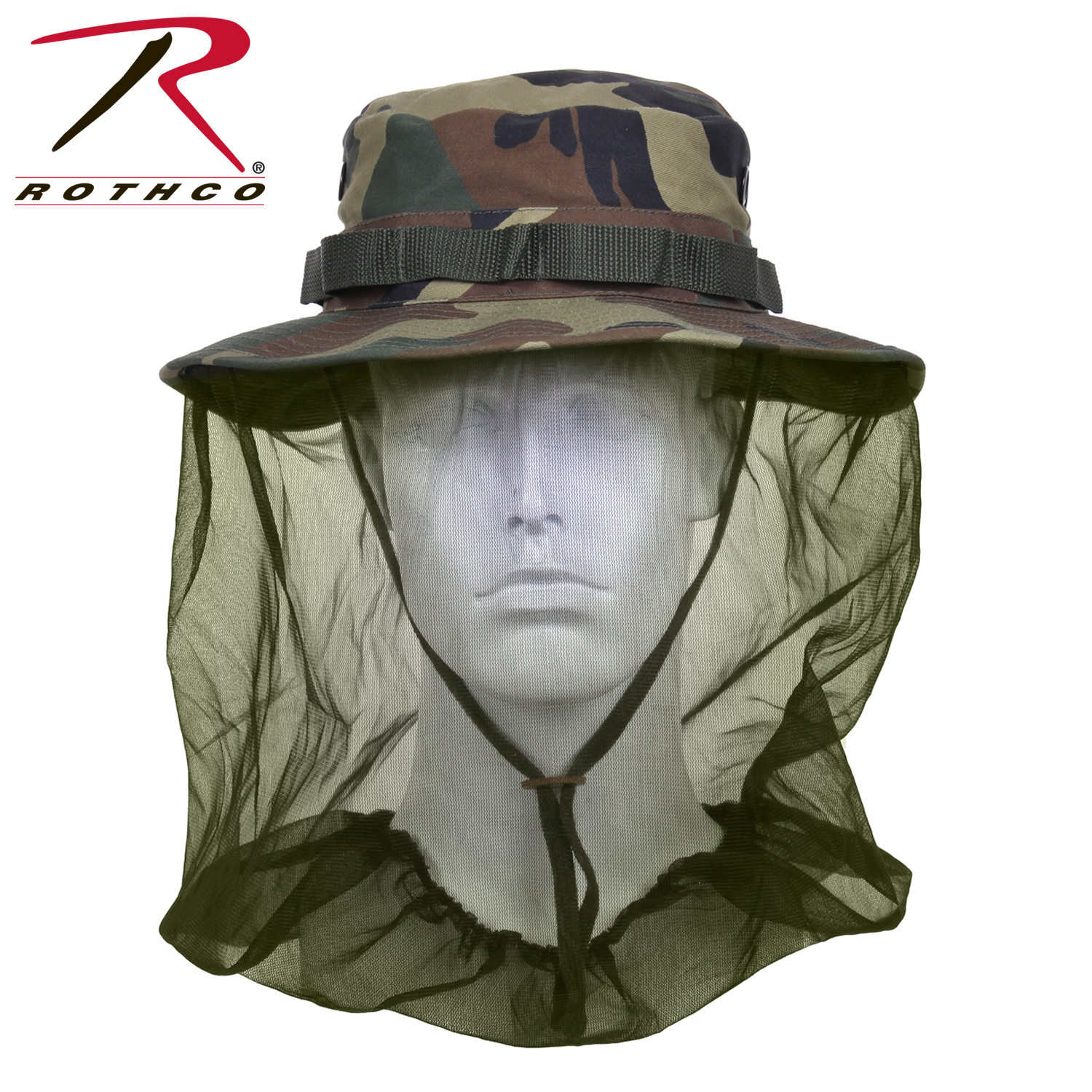 Rothco 5833 Boonie Hat w/ Mosquito Netting Woodland Camo eBay