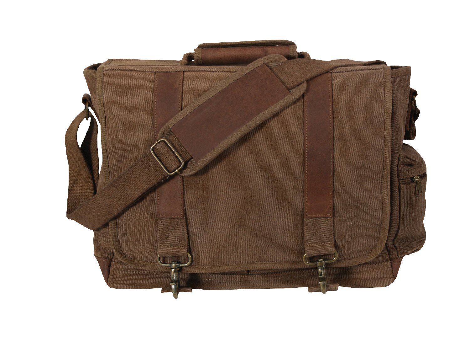 Rothco Vintage Canvas Pathfinder Laptop Bag With Leather Accents