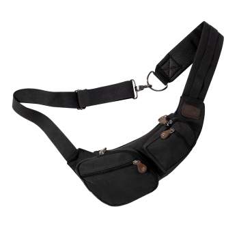 black shoulder sling bag