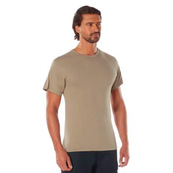 Rothco Solid Color T-Shirt with Cotton / Polyester Blend