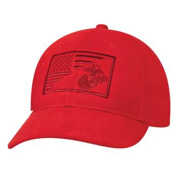 Rothco's USMC Eagle, Globe and Anchor / US Flag Low Pro Cap showcases the iconic Globe and Anchor Marine insignia alongside the American flag. Rothco offers an extensive collection of military hats, including baseball caps, boonies, berets, and more.