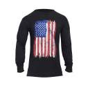 rothco, US Flag Tee, US Flag, long sleeve t-shirt, long sleeve tee, flag tee, american flag tee, us flag t-shirt, us flag long sleeve tee, distressed american flag tee, patriotic tee, patriotic t-shirt, 