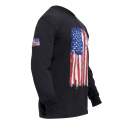 rothco, US Flag Tee, US Flag, long sleeve t-shirt, long sleeve tee, flag tee, american flag tee, us flag t-shirt, us flag long sleeve tee, distressed american flag tee, patriotic tee, patriotic t-shirt, 