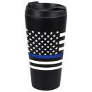 Travel Mug, Traveler Mug, Coffee Travel Mug, Portable Mugs, Thermal Mugs, To Go Mugs, Portable Coffee Cup, Coffee Cup to Go, Thin Blue Line, Thin Blue Line Police, Blue Line Flag, Police Flag Black and Blue, Black And Blue Flag, Travel Tumblers, Travel Tumbler Mug, Commuter Mugs,