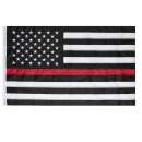 Thin Red Line Flag, embroidered thin red line flag, flag, us flag, USA flag, American flag, firefighters, firefighter flag, US Thin red line flag, fire figher, Red line flag, US Red Line flag