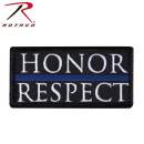 Rothco Honor & Respect Morale Patch, thin blue line flag, police support, back the blue, first responder, police flag, tactical patches, police symbol, morale patches