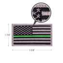 Morale patch, patch, US Flag, Thin Green Line, Thin Green Line Flag, Velcro patch, airsoft patch, park ranger merchandise, thin green line merchandise, thin green line clothing, thin green line apparel, paint ball patch, morale velcro patch, hat patch, vest patch, 