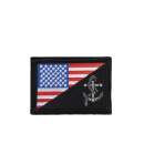 Rothco US Flag / USN Anchor Patch With Hook Back, Rothco US flag and USN anchor patch with hook back, Split US flag and USN Anchor Patch, US flag patch, United States flag patch, united states navy patch, USN patch, US Navy Anchor Patch, US navy patch, US Navy Anchor US Flag patch, Navy Anchor and flag patch, morale patch, U.S. navy anchor patch, u.s. navy anchor flag patch, hook backing, hook backing patch, hook backing navy patch, hook backing US flag and navy patch