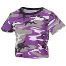 Rothco Women's Camo Crop Top, camo crop, camo crop tee, camouflage crop top, camo crop tank, short sleeve crop top, crop top, crop shirt, camo crop t-shirt, camo, camo crop top, camo short shirt, women's camo shirt, women's camo