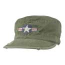 Military Fatigue Caps,Vintage caps,military hats,vintage military hats,hats,fitted hat,,air corp cap,fatigue cap,army air corp cap rothco vintage collection,rothco fatigue cap