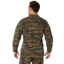 Rothco Vintage Vietnam Fatigue Shirt Rip-Stop, fatigue shirt, vintage fatigue shirt, Vietnam fatigue shirt, Vietnam era shirt, button down shirt, bdu shirt, bdu fatigue shirt, military shirt, army shirt, tiger stripe shirt, fatigue clothing, vietnam gear, vietnam shirt, vintage military shirts, vietnam era jungle fatigues, jungle fatigues, ripstop shirt, vietnam tiger stripe shirt