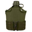 Rothco G.I. Type Plastic Canteen & Pistol Belt Kit, GI Canteen, Canteen And Cover, Canteen And Pistol Belt, Canteen With Cover, Canteen With Pistol Belt Cover, Canteen, Military Canteen, Army Canteen, Canteen With Pistol Belt