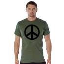 Rothco,t shirt print,tee shirt,short sleeve t shirt,short sleeve tee,tee shirts,t shirt,t-shirt,cotton tee,cotton tshirt,cotton t-shirt,poly tee,cotton poly t shirt,polyester cotton,peace tshirt,peace t-shirt,peace short sleeve,fashion tees,olive drab tee,olive drab tshirt,olive drab t-shirt,graphic tee