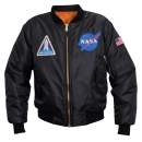 Rothco NASA MA-1 Flight Jacket, NASA, NASA apparel, NASA Meatball logo, MA-1, Flight Jacket, Space Shuttle, NASA, Meatball logo, 