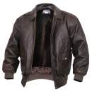 Rothco,Classic,A-2 Leather Flight Jacket,Flight jacket,leather jacket,outerwear,winter jacket,winter coat,military outerwear,leather outer shell,polyester lining,mens leather coat,aviator jacket,leather bomber jacket,flying jacket,bomber jacket,biker jackets,leather coat,brown, classic flight jacket