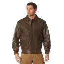 Rothco,Classic,A-2 Leather Flight Jacket,Flight jacket,leather jacket,outerwear,winter jacket,winter coat,military outerwear,leather outer shell,polyester lining,mens leather coat,aviator jacket,leather bomber jacket,flying jacket,bomber jacket,biker jackets,leather coat,brown, classic flight jacket