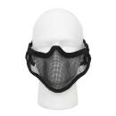 Rothco Carbon Steel Half Face Mask - Black, airsoft, airsoft mask, mask, masks, face mask, face masks, tactical gear, airsoft gear, loadout gear, loadout supplies, airsoft, air-soft, half mask, half face mask, face cover, face protection, paintball face mask, paintball gear, half-face cover, military mask, airsoft face mask, airsoft mask, tactical airsoft mask, airsoft face protection, half airsoft mask, airsoft half mask, tactical mask, face protection mask, airsoft mesh mask, tactical face mask, airsoft face protection