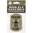 morale patch, patches, hook & loop patches, patches, military patches, tactical patches, airsoft patches, airsoft, tactical gear, molon labe, airsoft morale patch, rothco patch, rothco molon labe patch,  spartan patch, come and take it,