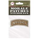 Rothco Infidel Shoulder Patch, Hook Backing, hook and loop, infidel, airsoft patch, patch, patches, wholesale patches, tactical patches, military morale patches, funny morale patches, moral patch, military velcro patches, tactical airsoft morale patches, airsoft morale patches, airsoft patches, morale patch