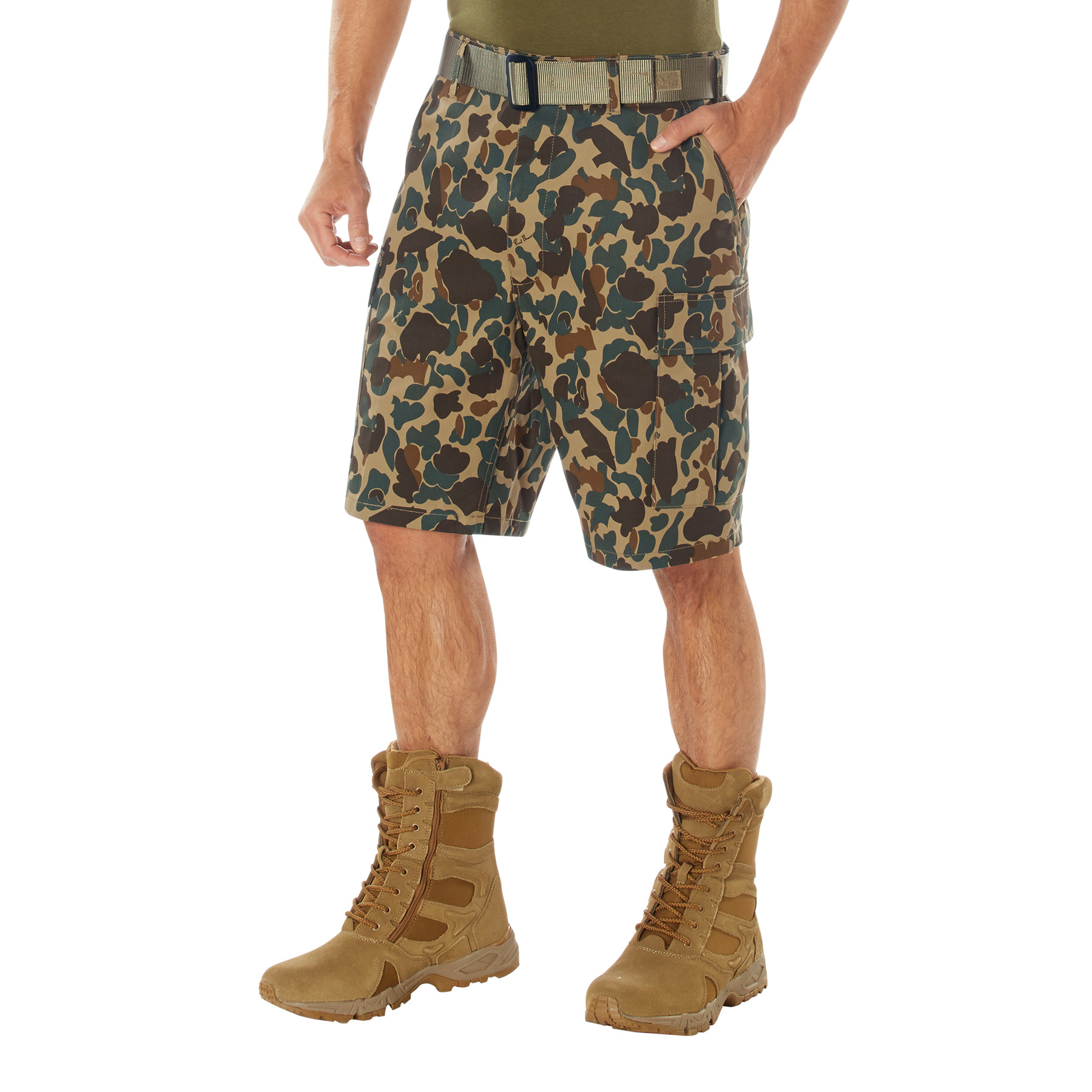 Fred Bear Camo Rotho Cargo Shorts