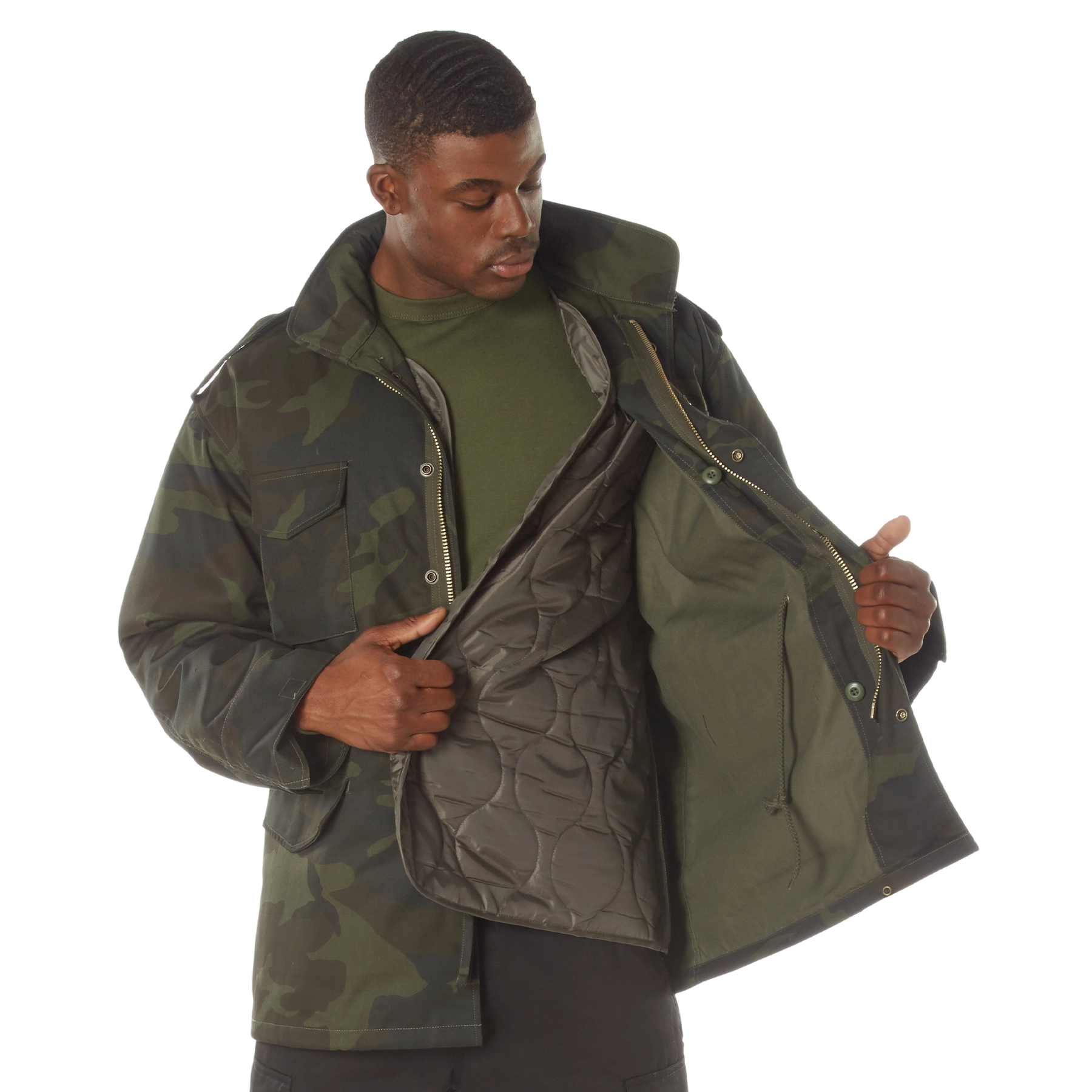 Rothco Midnight Woodland Camo Military Field Jacket