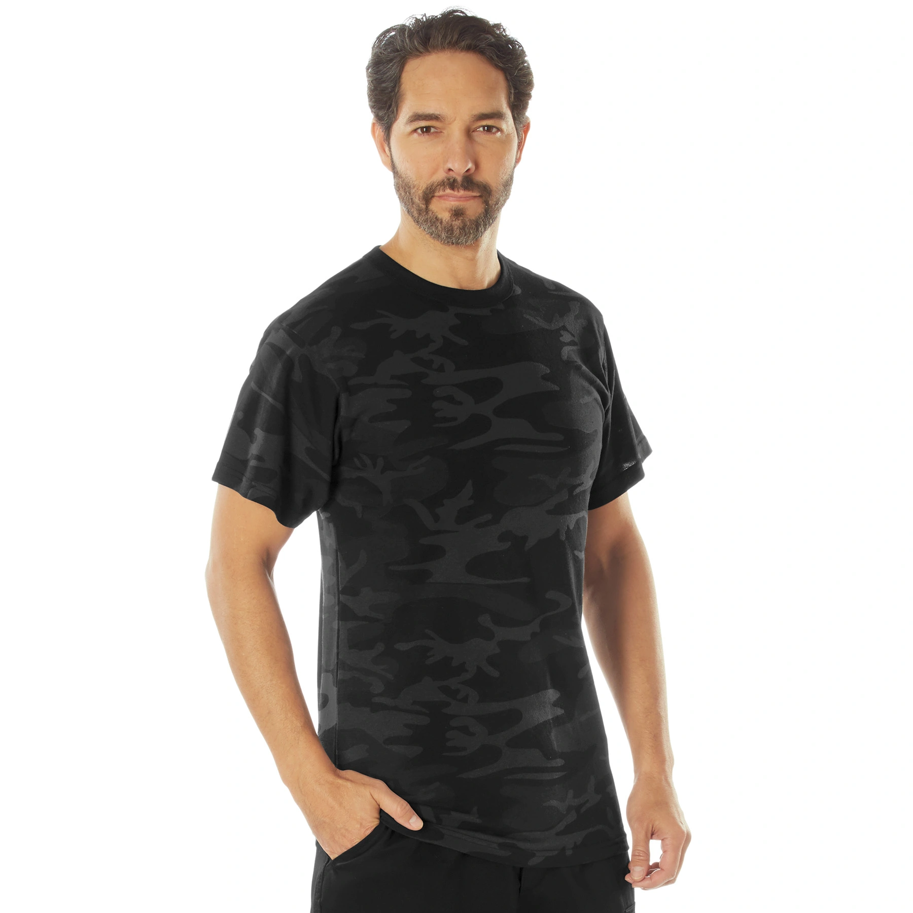 Rothco Midnight Black Camo T shirt