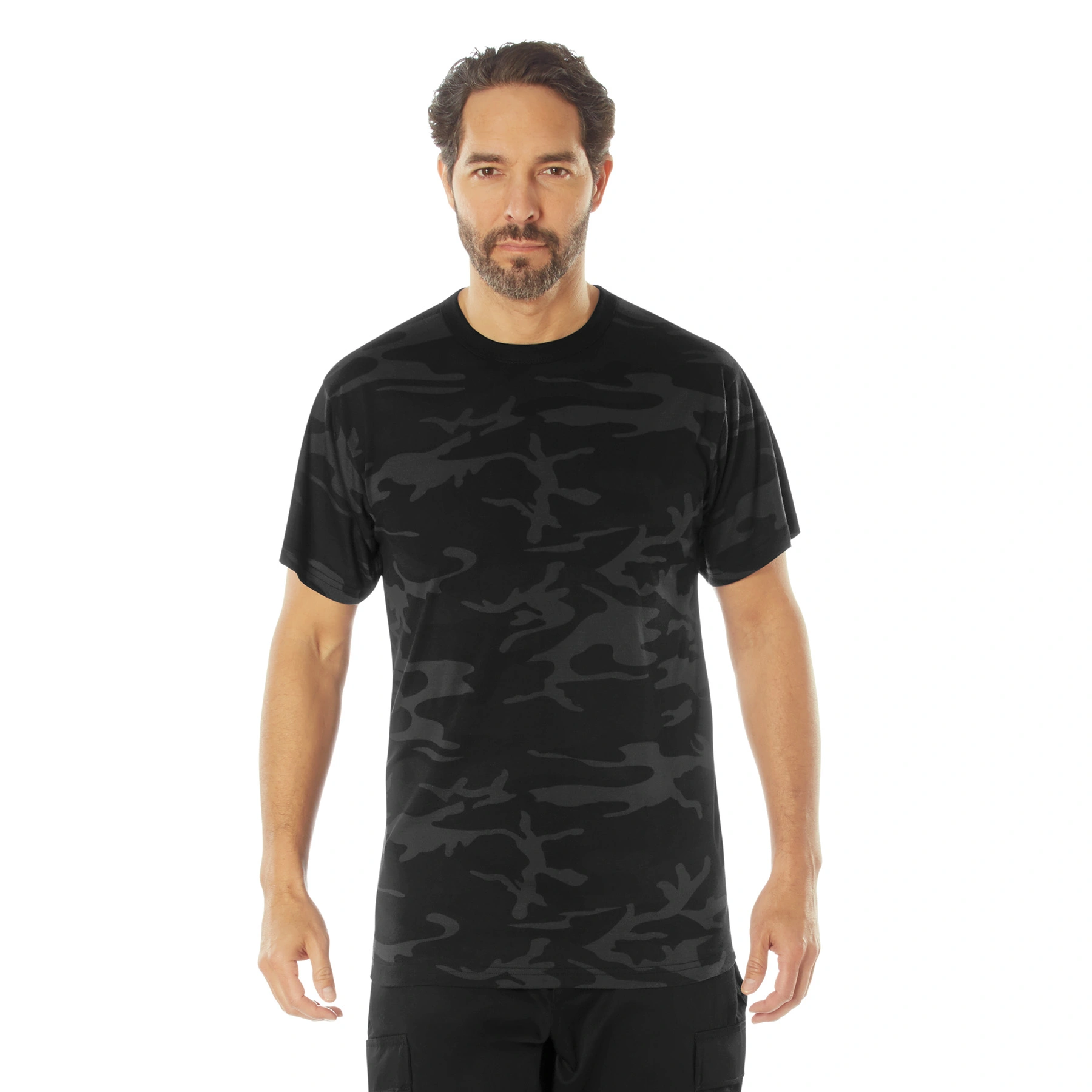 Rothco Mositure Wicking Midnight Woodland Camo T shirt