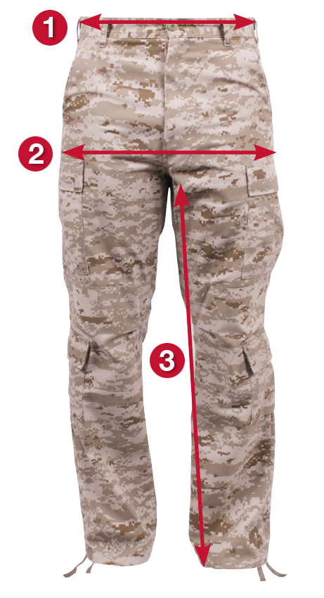 Rothco Pants Size Chart