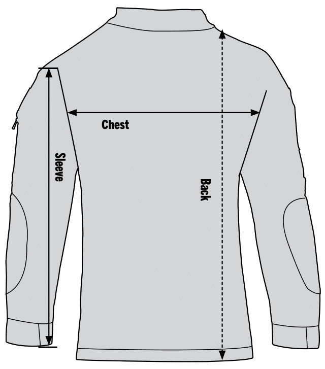 Rothco Concealed Carry Hoodie Sizechart