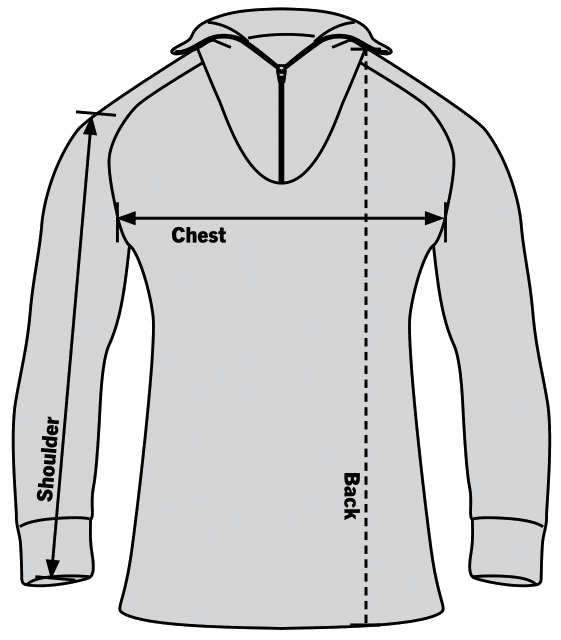 Rothco ECWCS Poly Top Sizechart
