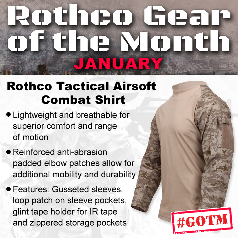rothco tactical airsoft combat shirt