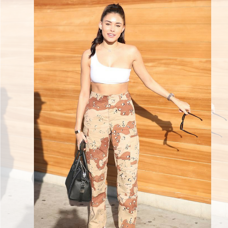 Singer Madison Beer in Camo