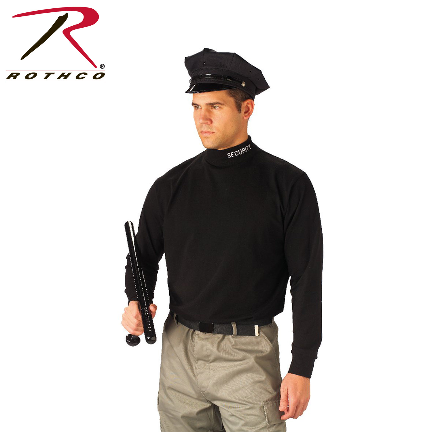 Rothco 3413 Black Security Mock Turtleneck Gorilla Grass
