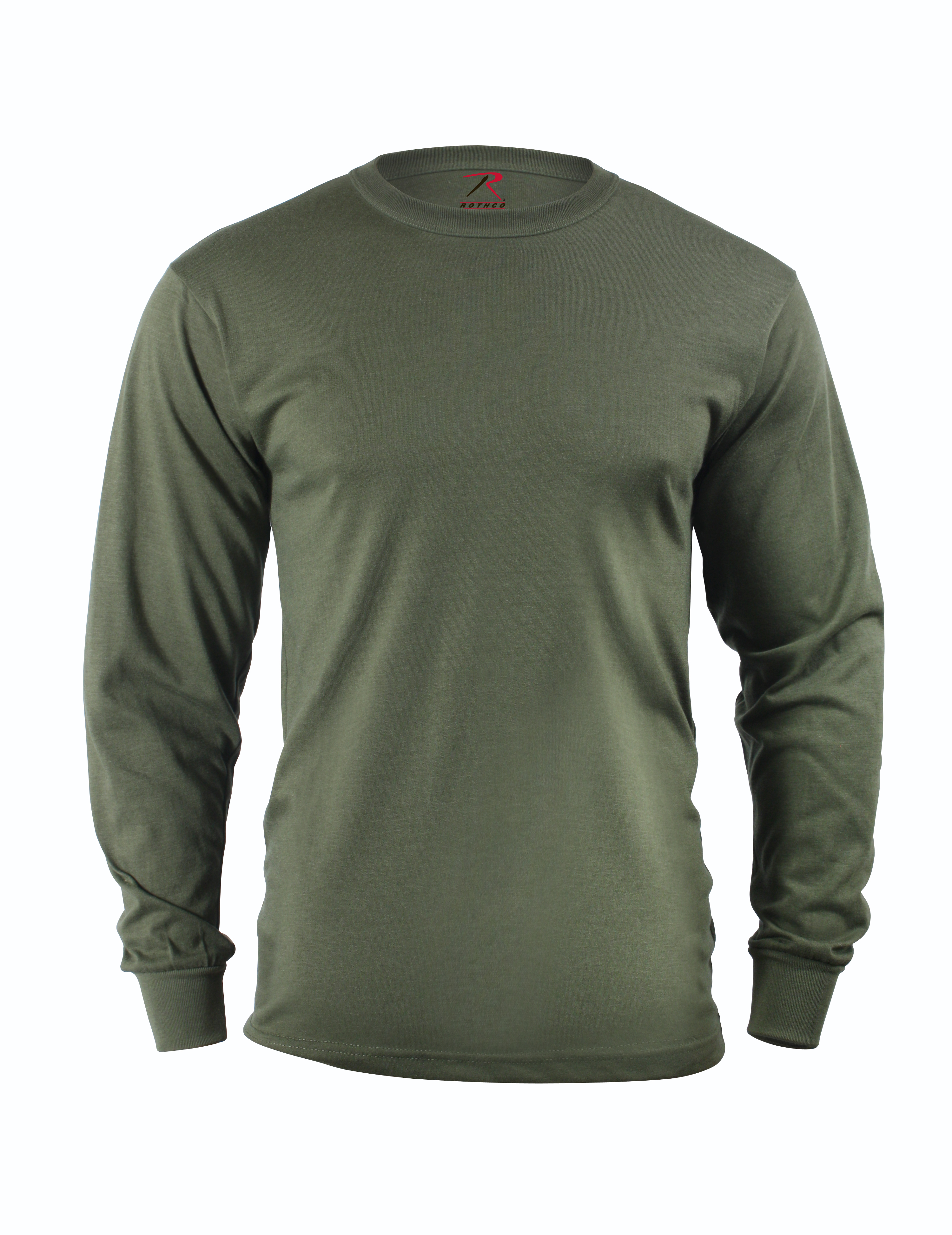 Rothco 60118 Long Sleeve Solid Poly Cotton T Shirt Olive Drab Ebay
