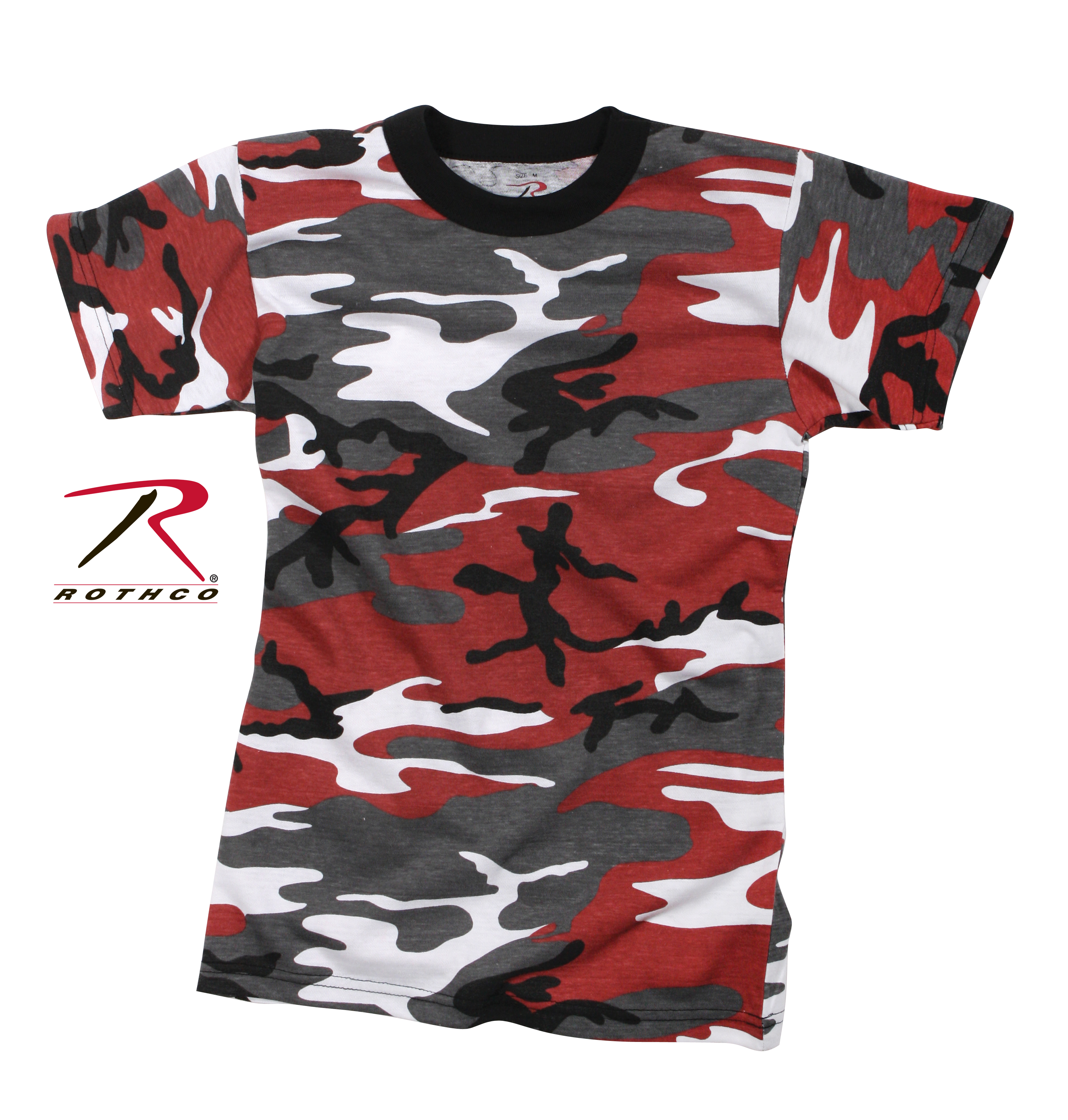 red camouflage t shirt