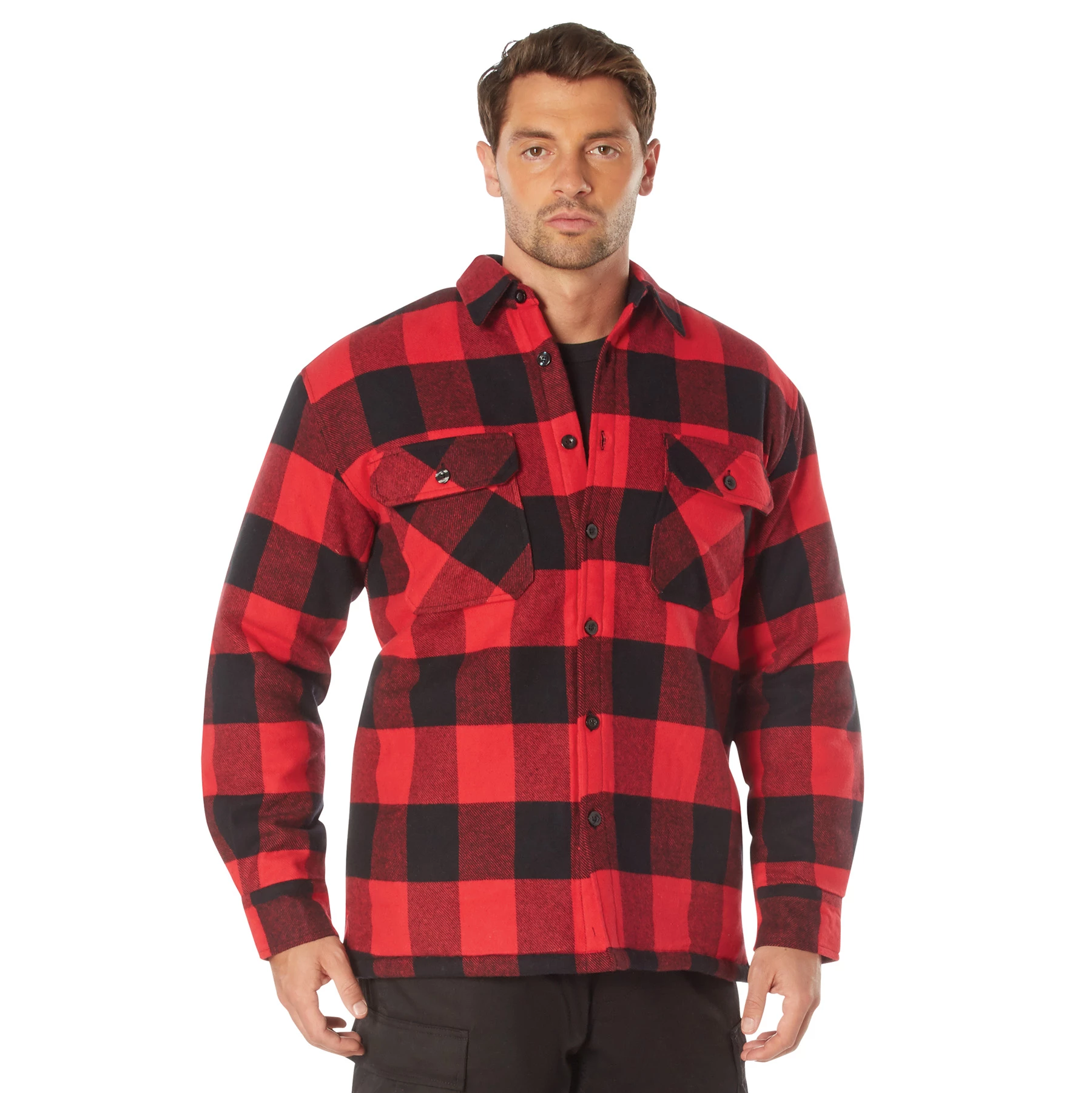 Rothco Extra Heavyweight Buffalo Plaid Sherpa Lined Flannel Shirts Rothco Extra Heavyweight Buffalo Plaid Sherpa Lined Flannel Shirts
