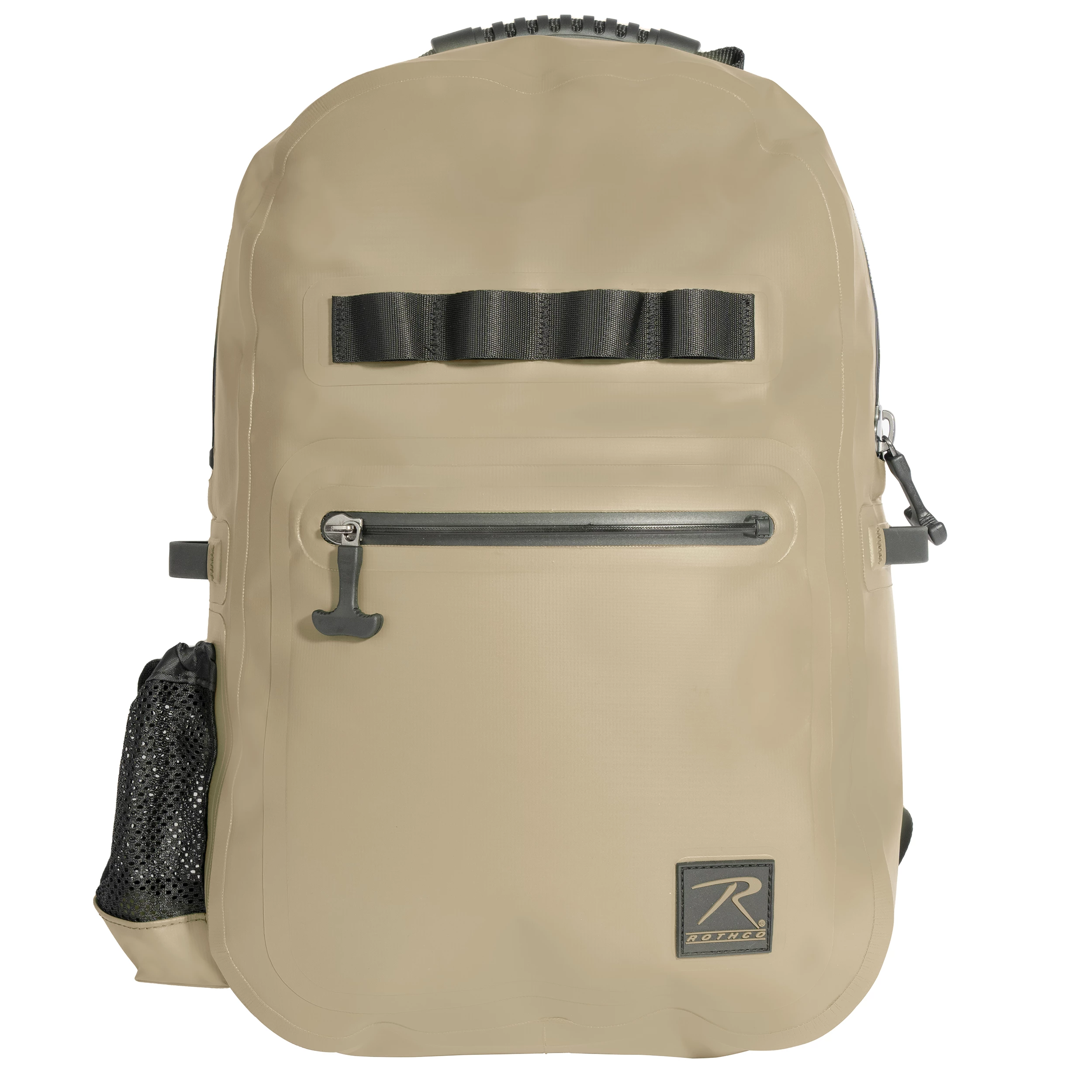 breton waterproof leather backpack Walker exterior pockets Waterproof Canvas Backpack - Army
