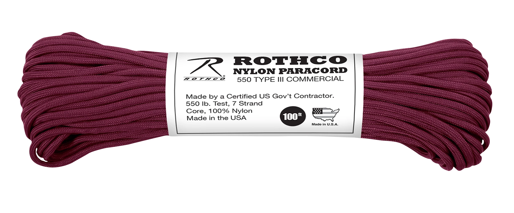 Rothco Nylon Paracord Type III 550 LB