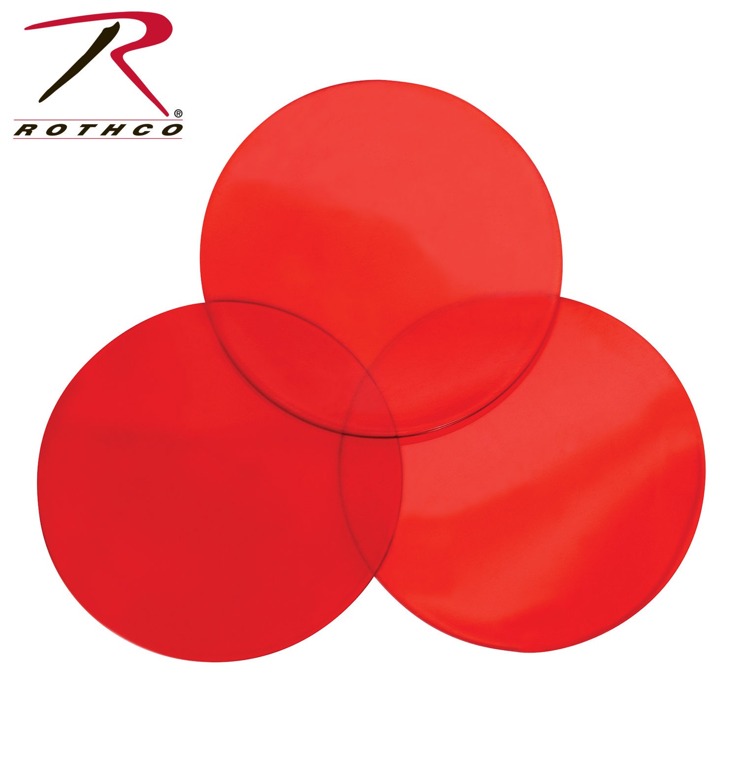 Rothco DCell Angle Flashlight Red Lenses 3 Pack