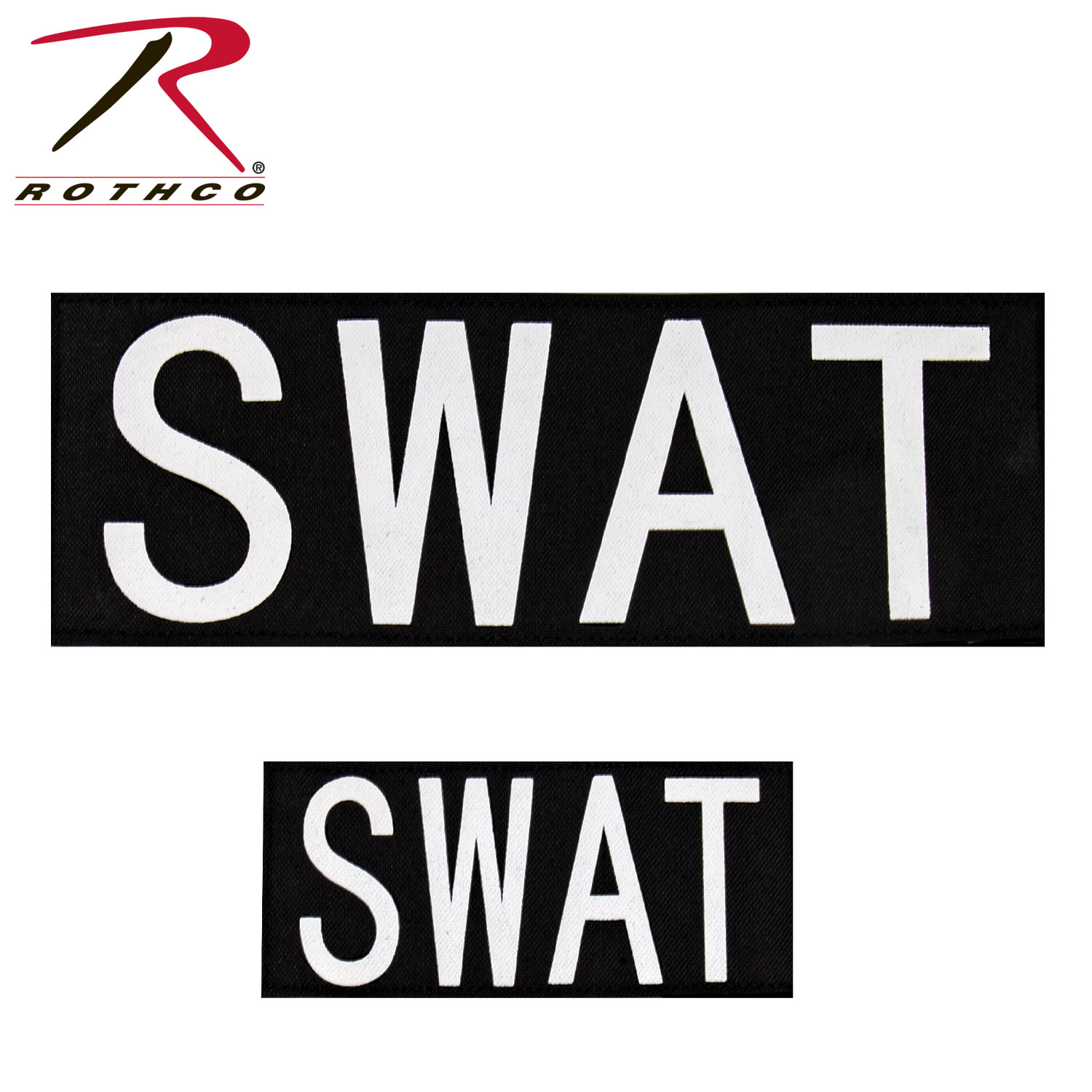 Rothco Swat Patch Set Of Two With Hook Back