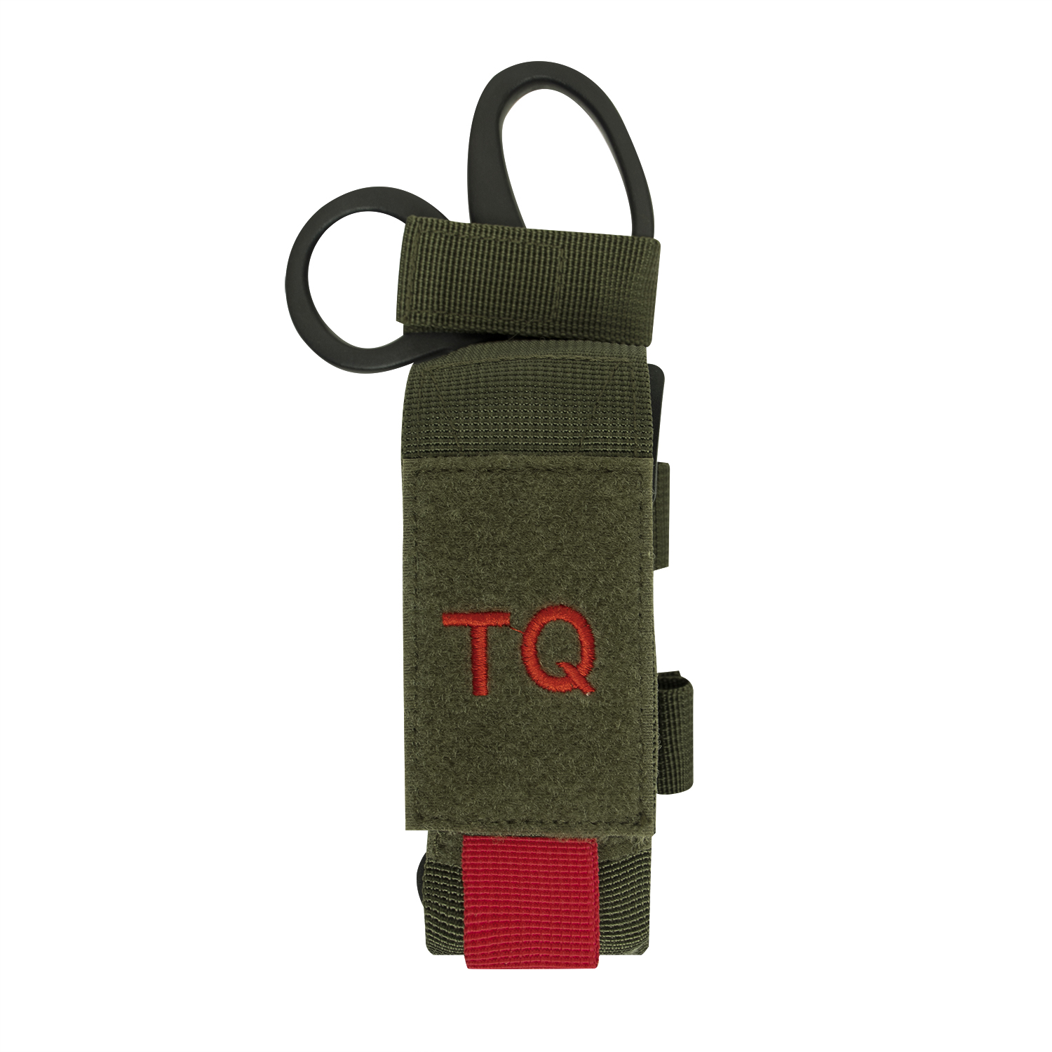 Borsa Tattica Molle Per Laccio Emostatico E Forbici – Nylon, Supporto Medico Con Sistema A Strappo, Cintura O Zaino, Nero 15x4 Cm