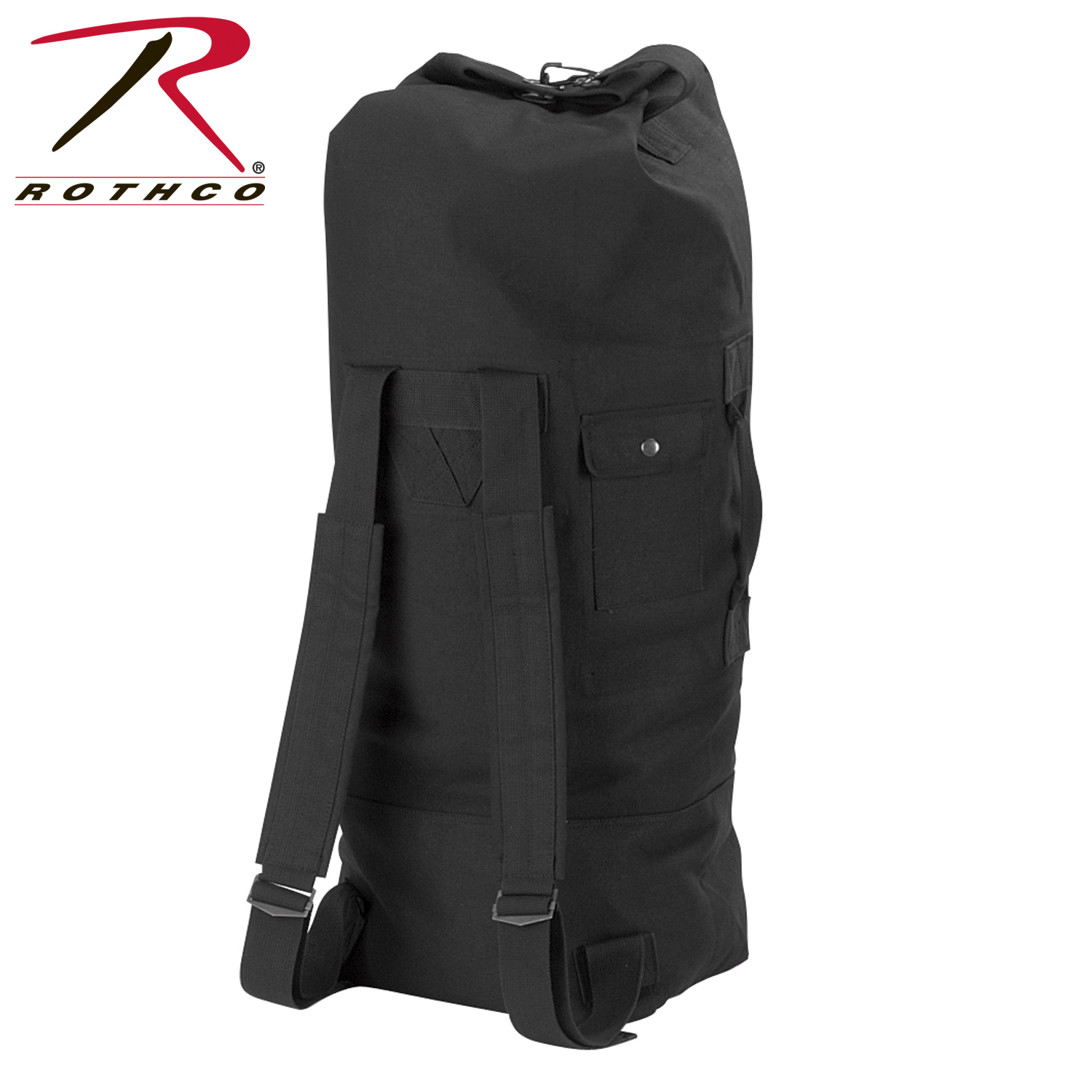Rothco Gi Style Canvas Double Strap Duffle Bag Strap Duffle Bag Military Loading Zoom
