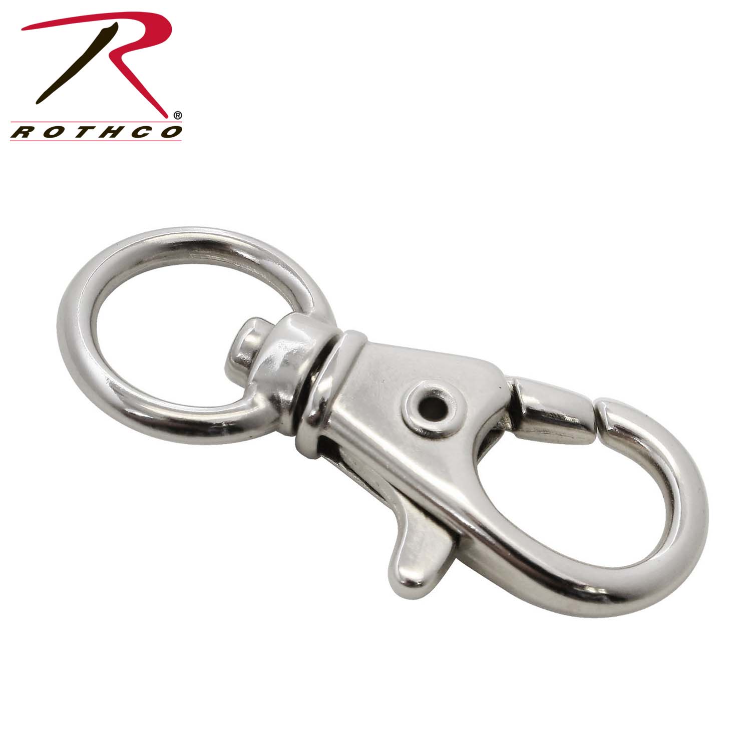 Rothco 1/2 Swivel Trigger Snap Hook / Nickel 10 Pack
