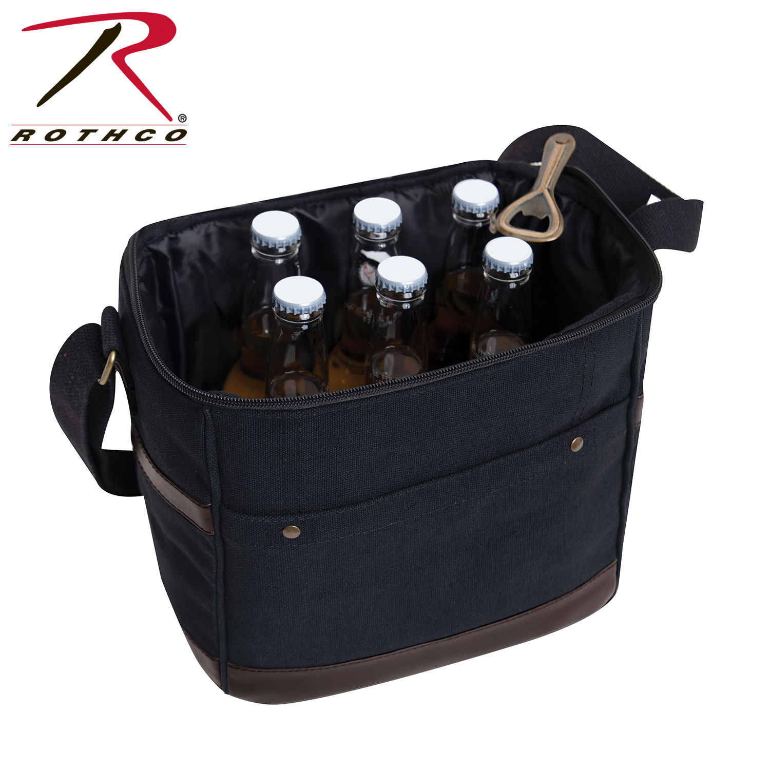 Rothco Canvas Insulated Cooler Bag / Beer Caddy