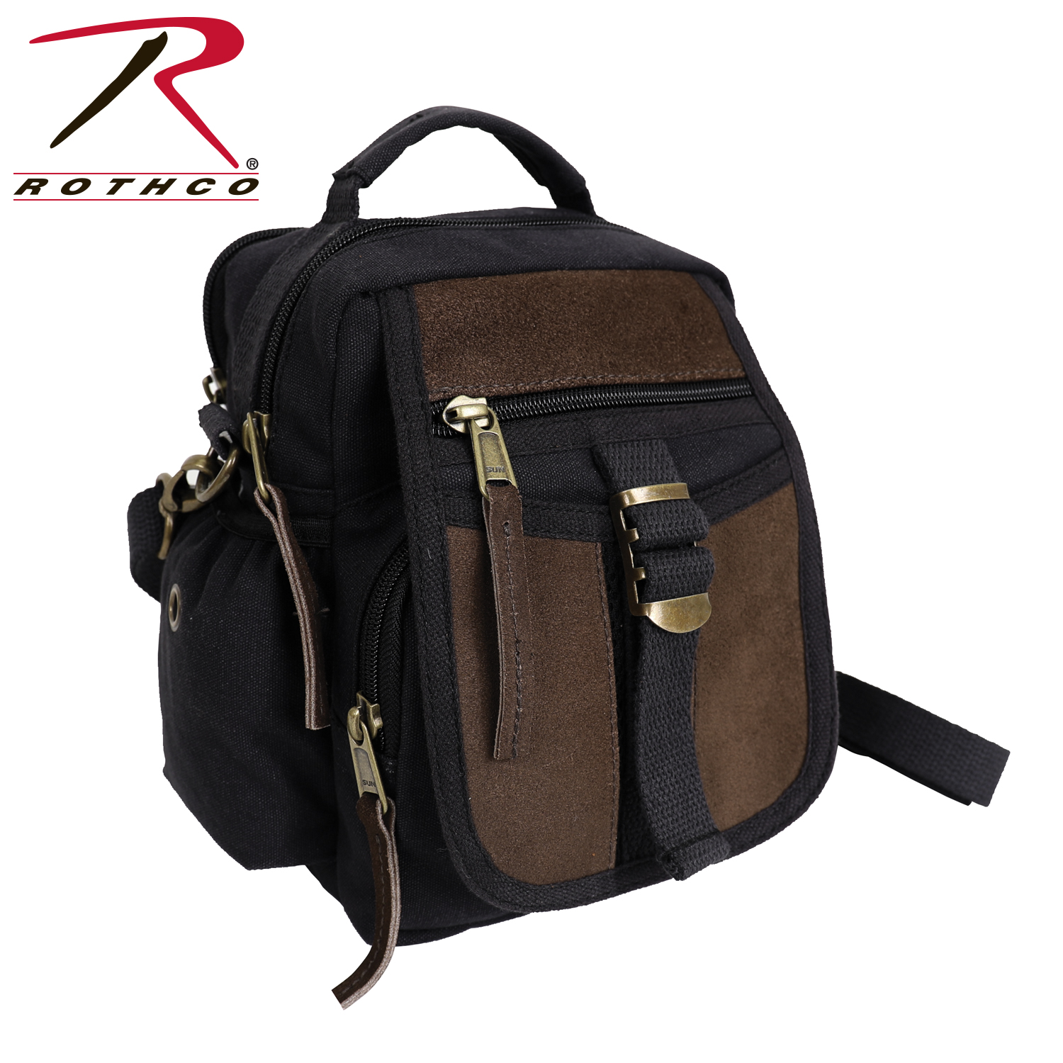 Rothco Canvas & Leather Travel Shoulder Bag