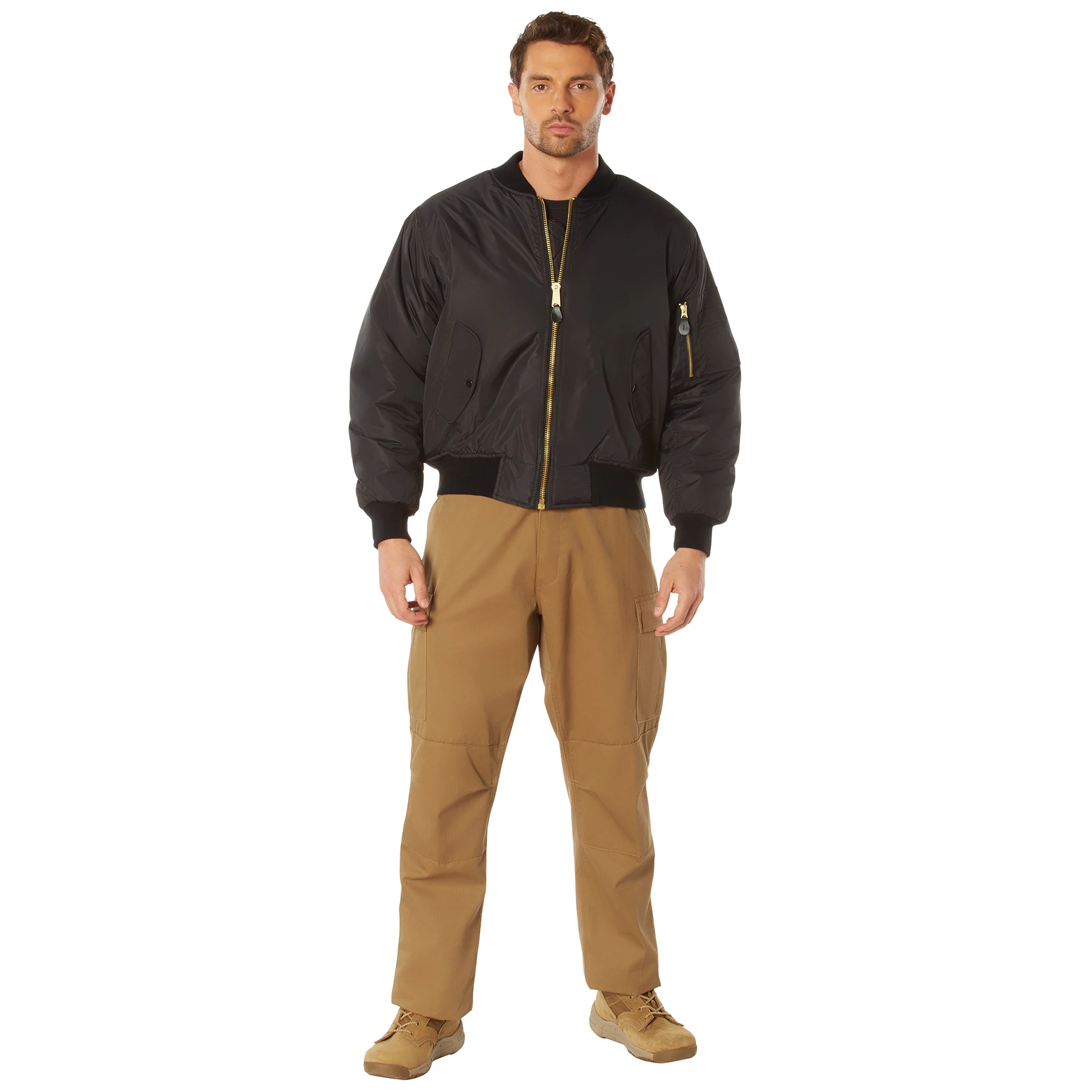 Rothco Enhanced Nylon MA-1 Flight Jacket Rothco Enhanced Nylon MA-1 Flight Jacket