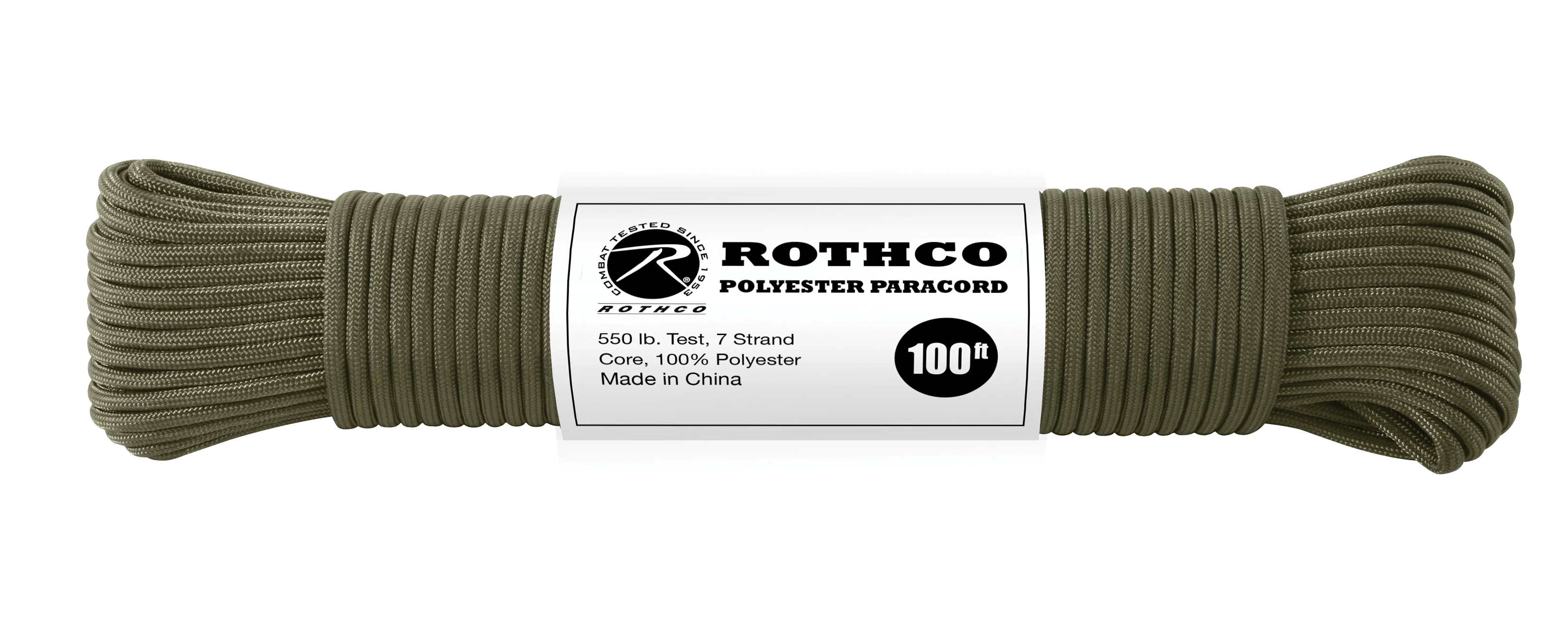 Rothco Nylon Paracord 550lb 600 Ft Spool / Olive Drab