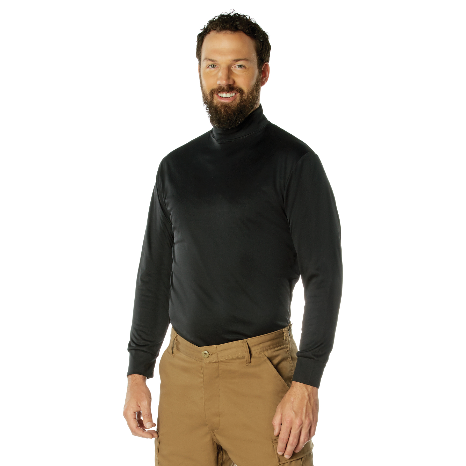 Rothco Moisture Wicking Turtleneck - Black