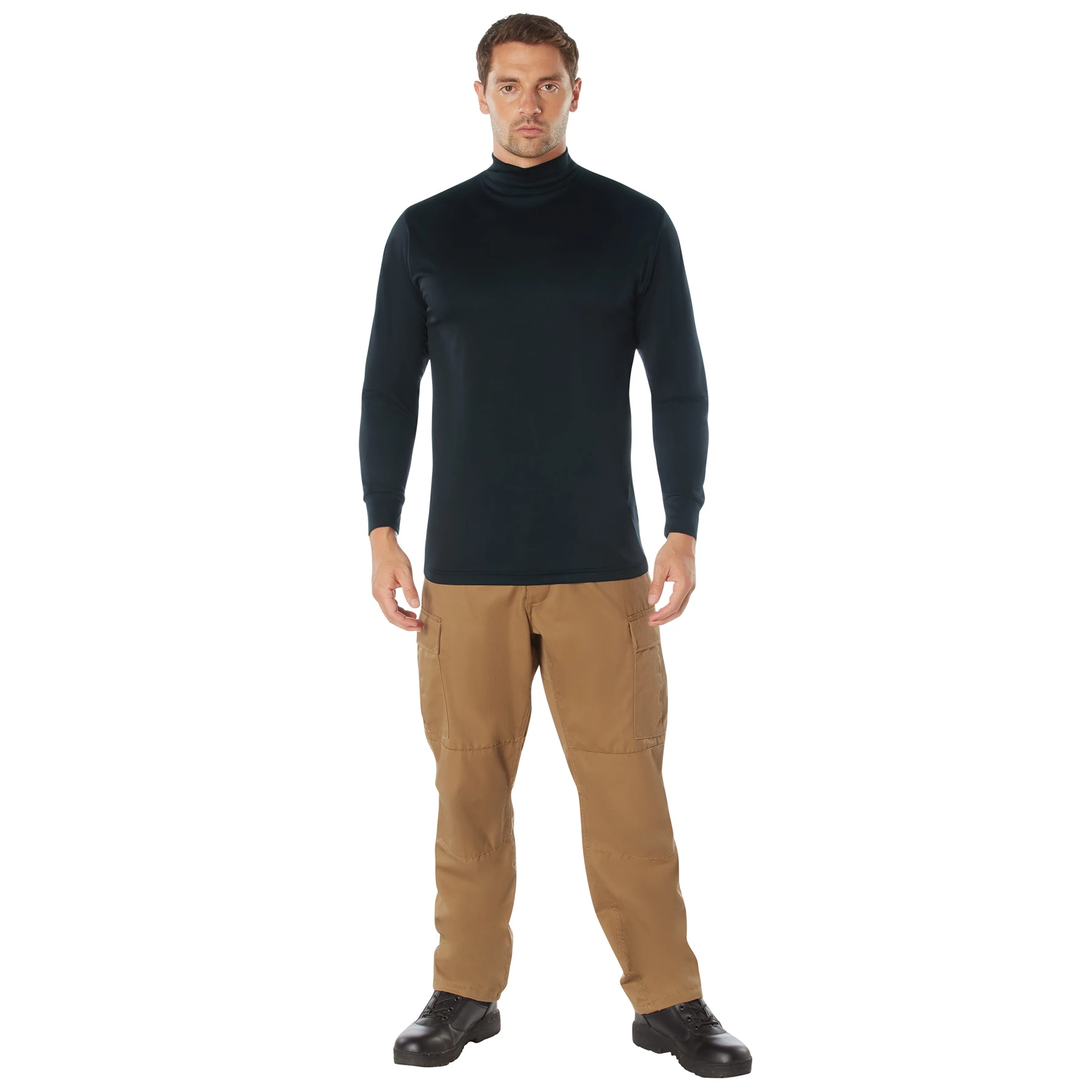 Rothco Moisture Wicking Turtleneck - Black