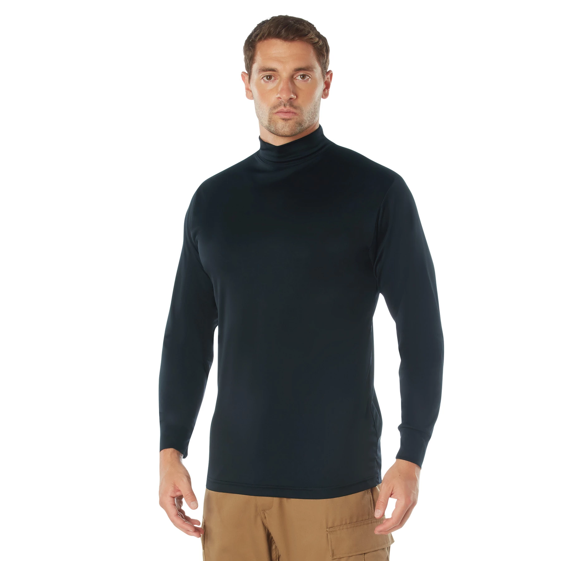 Rothco Moisture Wicking Turtleneck - Black